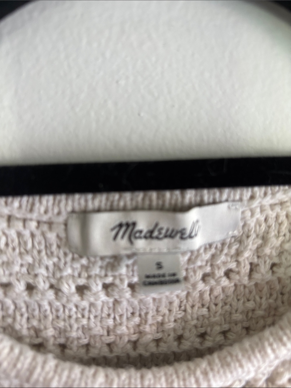 Madewell Cream Crochet Tank Top - Picture 4 of 5